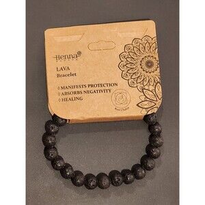 New Henna Shoppe Lava Bracelet 8mm Stones